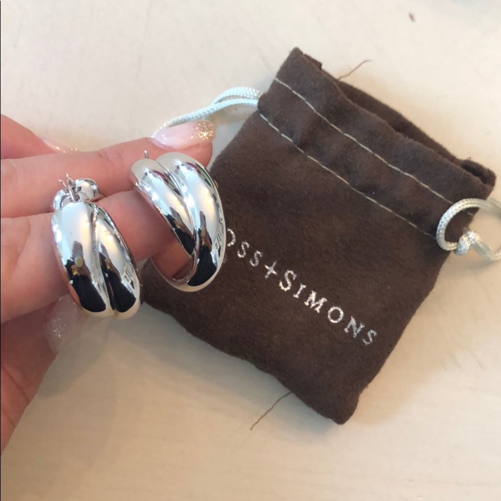 Ross Simons silver hoop earrings